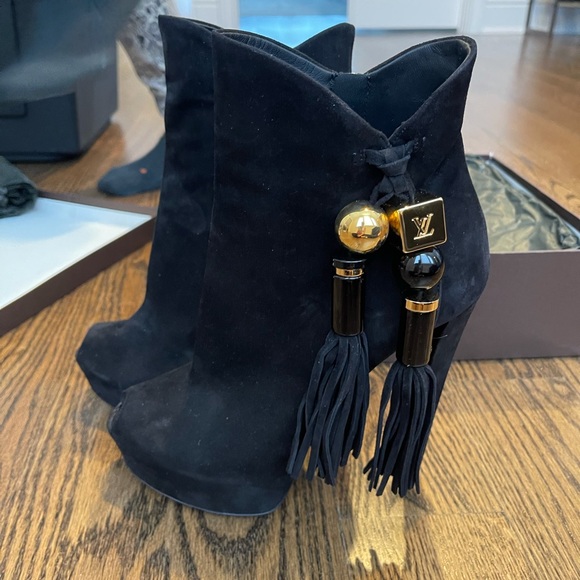 Louis Vuitton unique ankle boot 11 cm size 39.5 - Picture 3 of 9